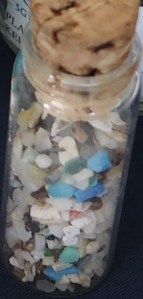 Microplastics collected during 5 Gyres expedition. C. Coimbra photo