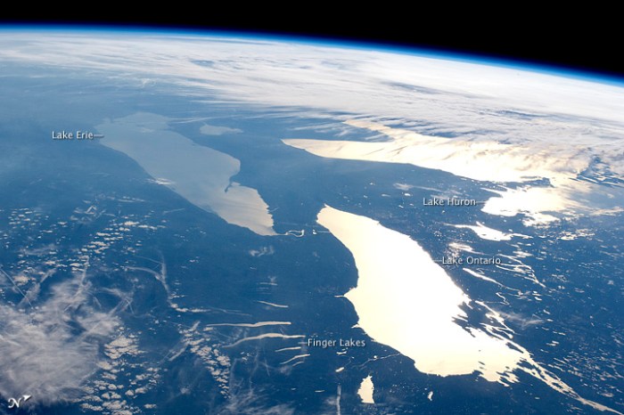 Lake Erie from space